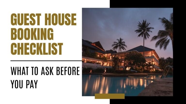 Guest House Booking Checklist